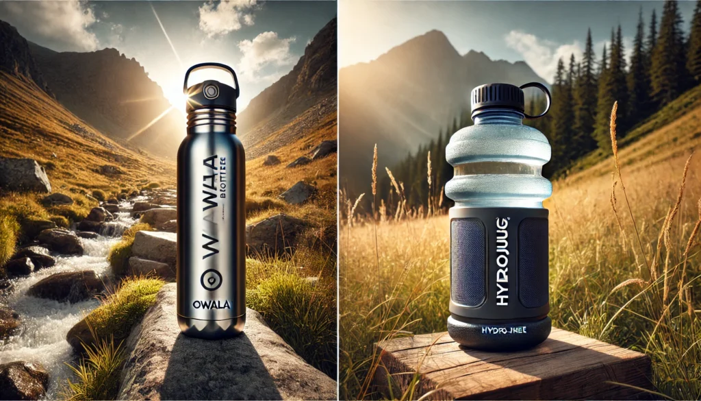 Owala water bottle vs HydroJug water bottle