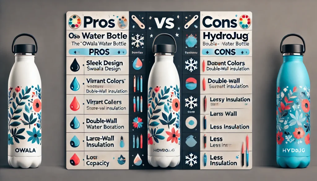 Choose Between Owala Water Bottle and HydroJug